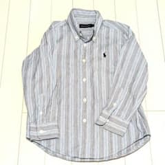 【正規品】ラルフローレン キッズ ストライプシャツ 110cm（ナイガイ期）のサムネイル