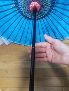 和風傘、コスプレや踊りに最適、重さ300g.とても軽い 化学繊維製、半径46cmのサムネイル