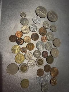 外国コイン・紙幣まとめ売り 約40枚 フィンランド100マルッカ含む 古銭