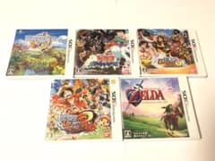 ワンピース トリコ ゼルダ ファンタジーライフ ゲームソフト 3DSのサムネイル