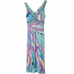 EMILIO PUCCI シルク ノースリーブワンピース 34 - メルカリ