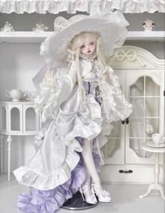 レア✰海外人気作家様　ハンドメイドアウトフィット　バタフライ　コスチュームセット 1/4 ドール アウトフィット バタフライウィッチ 白×紫 - メルカリ