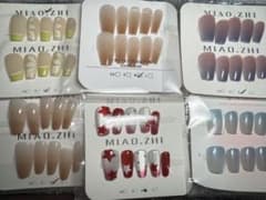 ネイルチップ 6セット まとめ売りのサムネイル