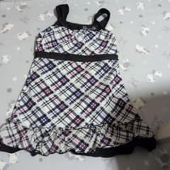 140サイズ　　Girl is Girl チェック柄水着のサムネイル