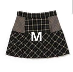 andmary Coco check pleats skirt black M - メルカリ