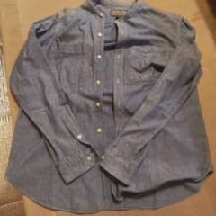 EMPIRE & SONS デニムシャツ バンドカラー Lのサムネイル