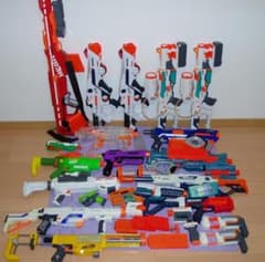 ※ジャンク扱い　◆ ナーフ　ブラスター超大量セット 2個口① ※正常動作品 付属品欠品多数 ジャンク ◇ ナーフ ブラスター等