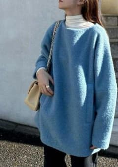 美品】 CLANE クラネ BOAT NECK BOA TOPS ブルー 1 - メルカリ