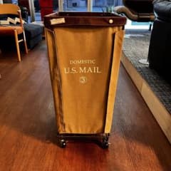 U.S. MAIL ランドリーバスケット キャスター付き ヴィンテージ風のサムネイル