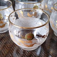 冷茶グラス・ガラスの小皿セット（５客）のサムネイル