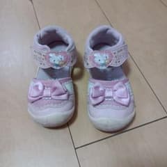 Thumbnail of ハローキティ リボンサンダル ピンク　15cm