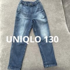 美品 UNIQLO ストレッチデニムパンツ 130サイズのサムネイル