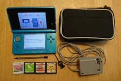 最終値下げ！ニンテンドー3DS 本体 ソフト4本付きのサムネイル