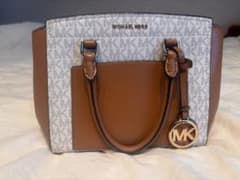 MICHAEL KORS ハンドバッグ MKロゴ ブラウンのサムネイル