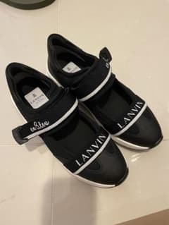 ランバンオンブルー ベルクロストラップ LANVIN スニーカー 靴24.5cmのサムネイル