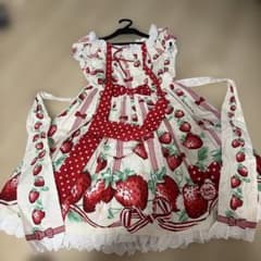 D*.様 Angelic Pretty ストロベリー柄 ワンピース D*.様 Angelic Pretty ストロベリー柄 ワンピース - メルカリ