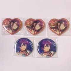 あんスタ 神崎颯馬 ハート 7周年 缶バッジ 5個 セット まとめ売り