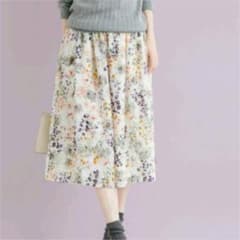 アーバンリサーチ  フローラルプリントガウチョパンツ  ピンクのサムネイル