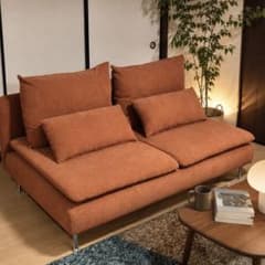 IKEA ソーデルハムン 3人掛けコンパクトソファ サビ色 カバー交換可能