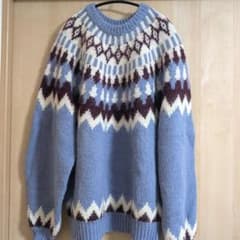 目黒蓮雑誌着用】BEAMS ノルディック柄ニットL - メルカリ