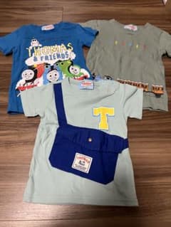 90サイズ きかんしゃトーマス 半袖Tシャツ 3枚セットのサムネイル