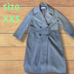 ✨ZARA✨ ザラ ダブルブレスト ロングコート XXS グレー - メルカリ