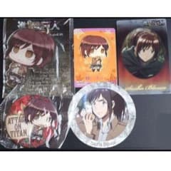 Attack Titan Sasha Set: Large Acrylic Keychain, Can Badge, Magnet