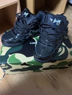 A BATHING APE BAPE STA ブラック スニーカーのサムネイル