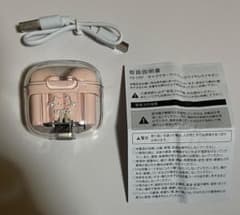 本日限定販売 吉田産業 キャラクタークリアケースワイヤレスイヤホン ピンクのサムネイル