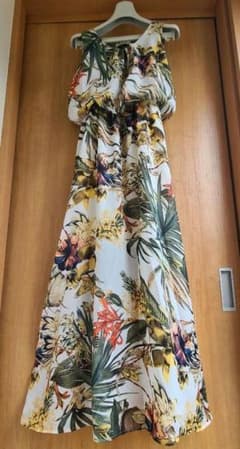 CHILL ボタニカル柄シフォンマキシワンピースのサムネイル