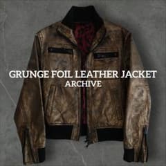 archive 箔レザーライダース numbernine roen grancy archive 箔レザーライダース numbernine roen grancy - メルカリ