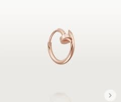 Cartier カルティエ ジュスト アンクル シングルピアス　ピンクゴールド