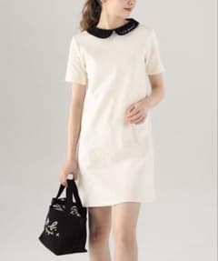 【美品】To b. by agnès b. アニエスベー　襟付きミニワンピースのサムネイル