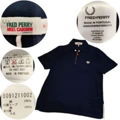 1229 フレッドペリー×ナイジェル・ケーボン ハーフジップ 半袖 ポロシャツ 1229 フレッドペリー×ナイジェル・ケーボン ハーフジップ 半袖