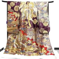 色打掛 打掛 唐織 鳳凰 華紋 鴛鴦 七宝 金糸 結婚式 着物 032b p