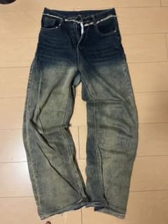 ヴィンテージ加工 ワイド デニムパンツのサムネイル