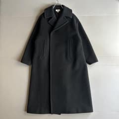 HYKE メルトンウール 比翼チェスターコート ブラック サイズ1 HYKE メルトンウール 比翼チェスターコート ブラック サイズ1 - メルカリ