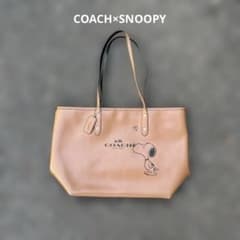 COACH コーチ ピーナッツ コラボ スヌーピー トートバッグ レザー 鞄