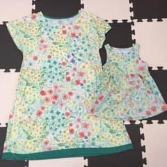 美品 グラニフのワンピースとチュニック 親子ペア 90のサムネイル