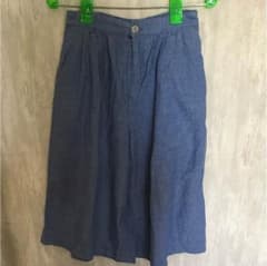 ガウチョパンツ  デニムパンツ ナチュラルのサムネイル