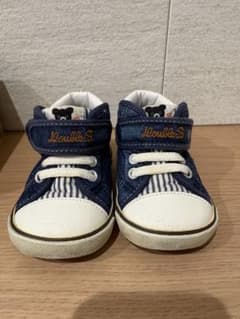 【12.5cm】Double_B ミキハウス ベビーシューズ デニムのサムネイル