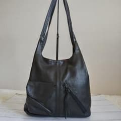 A.motion エモーション 2way ショルダーバッグ リュック レザー黒のサムネイル