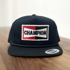 90's CHAMPION ビンテージワッペントラッカーキャップ - メルカリ