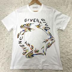 美品✨GIVENCHY ジバンシィ ミラージュロゴプリント Tシャツ ホワイトS 美品✨GIVENCHY ジバンシィ ミラージュロゴプリント Tシャツ ホワイトS