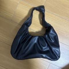 ノットハンドル ハンドバッグ ブラックのサムネイル