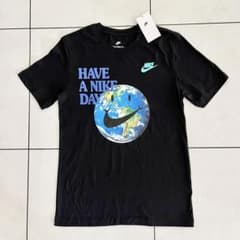 新品未使用 タグ付 Nikeナイキ Tシャツ M ブラック プリント 黒 - メルカリ