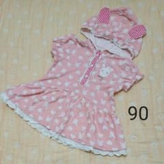 ☆７児mama☆様ご専用＊90センチ クーラクール  うさみみフードチュニックのサムネイル