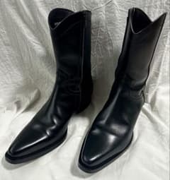 DSQUARED2 レザーウエスタンブーツ 黒 41 DSQUARED2 レザーウエスタンブーツ 黒 41 - メルカリ