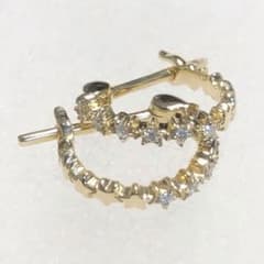 sowi☆スターダスト・ダイヤモンド フープピアス(S)【K10YG】 - メルカリ