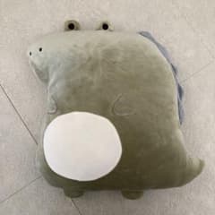 オリーブグリーン恐竜風ぬいぐるみ ねむねむアニマルズのサムネイル